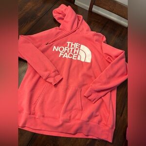 North Face Hoodie Woman’s Pink Coral Sweatshirt 2X